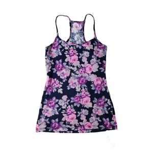 Abercrombie and Fitch Purple Floral Tank Top XS